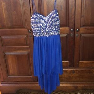 Royal blue homecoming dress